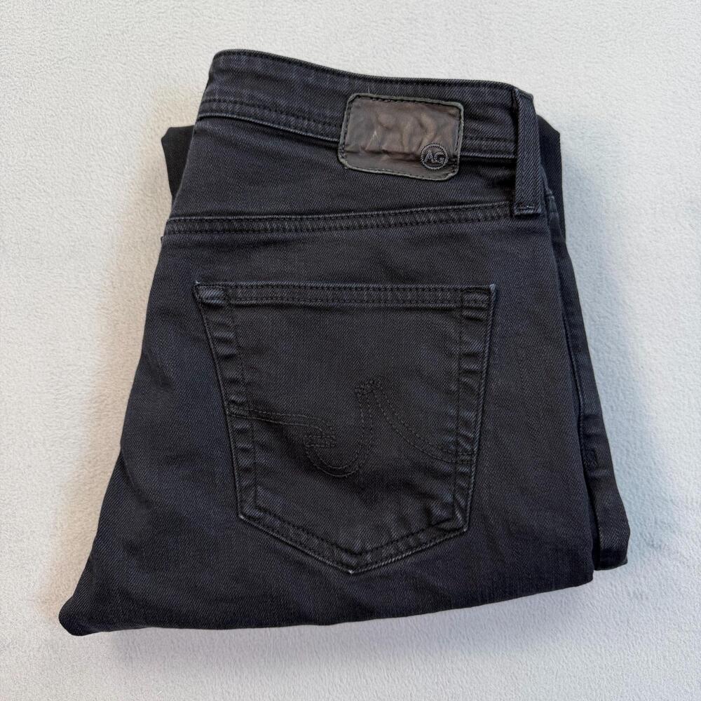 AG Adriano Goldschmied The Protege Jeans Mens 32x34 Black Straight Stretch USA